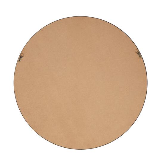 34" Copper Resin Weathered Spotted Wall Mirror with Hammered Texture